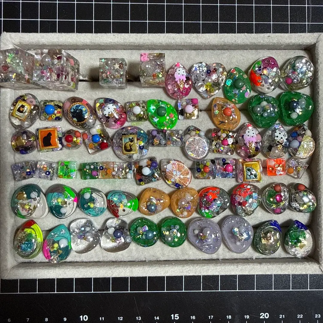 ハンドメイド レジンピアス 大量まとめ売り セット