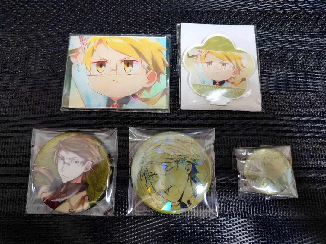 文豪ストレイドッグス 国木田独歩 novels 缶バッジ わん！ アクスタ