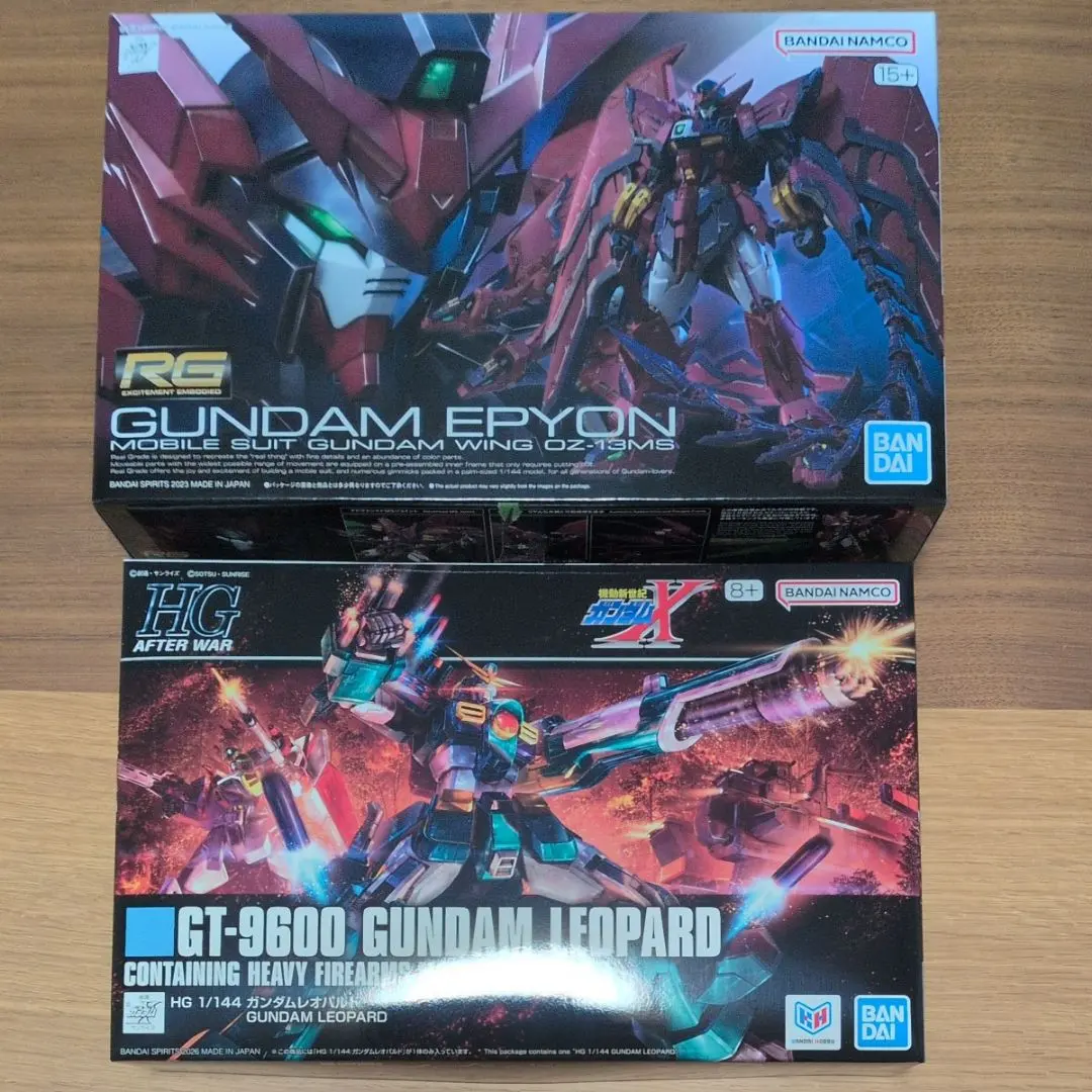RG ガンダムエピオン HG ガンダムレオパルド 2点セット