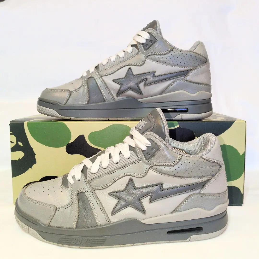 A BATHING APE BAPESTA グレー US8.5 26.5cm