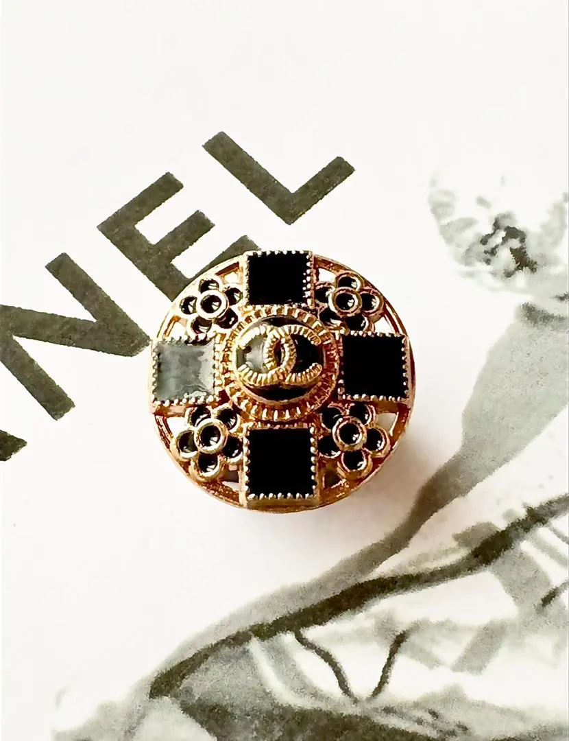 シャネル ヴィンテージ ボタン ピンブローチ ピンバッジ VINTAGE ⑥