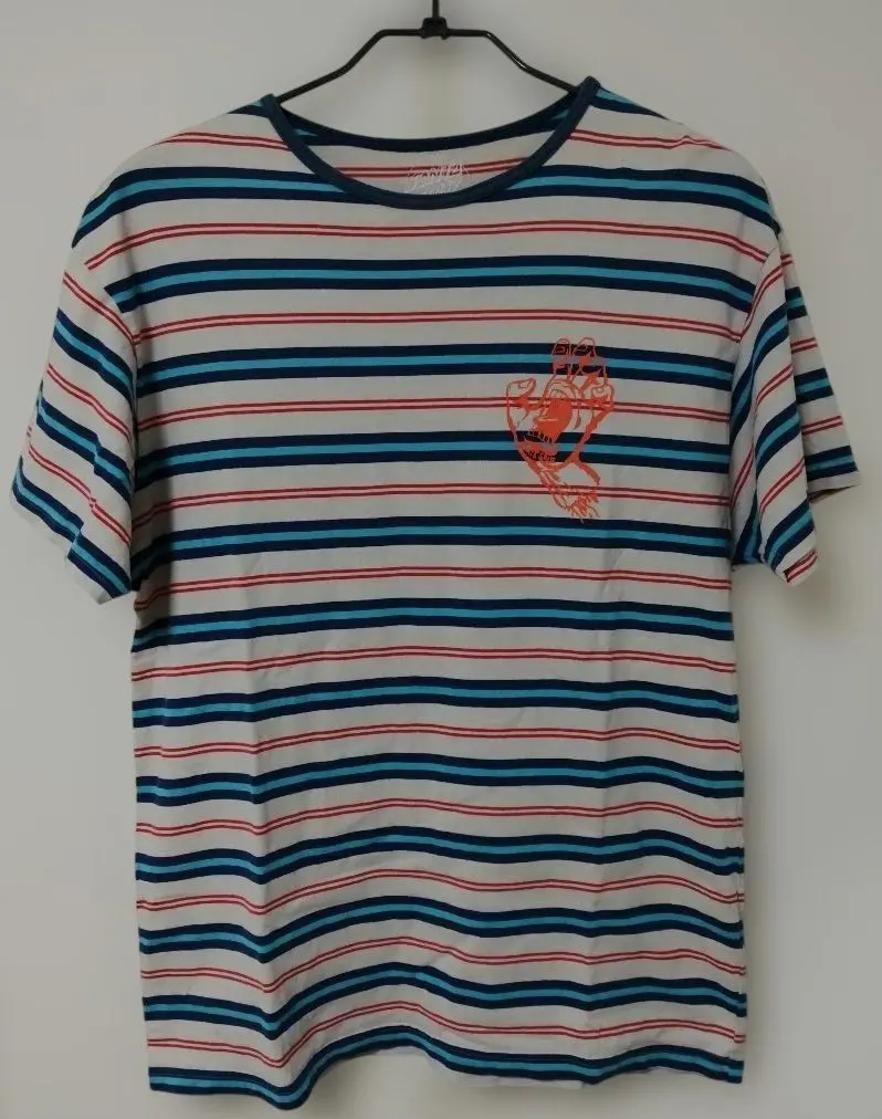 SANTA CRUZ メンズストライプTシャツ　XL