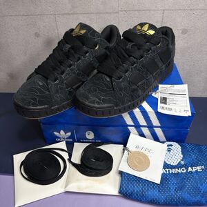 Bape A BATHING APE adidas Lawsuit N BAPE Line Camo Balck 26.５cm