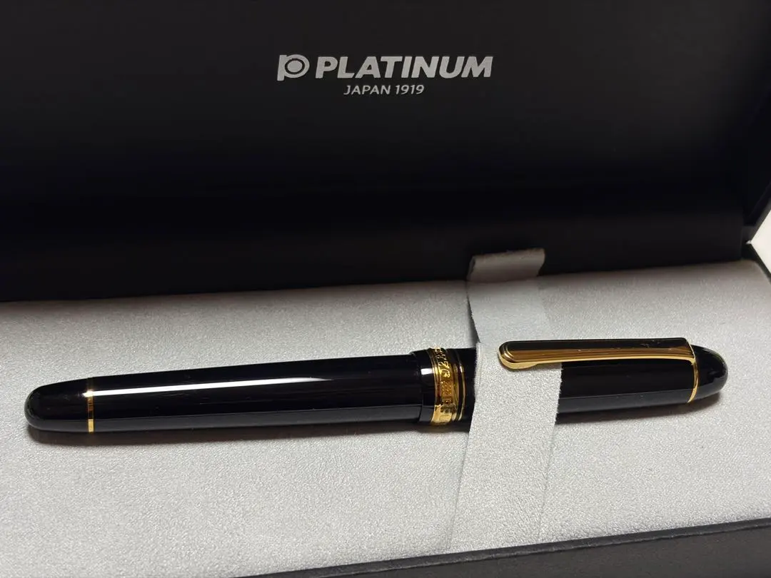 【新品】プラチナ 3776 センチュリー 万年筆 ブラック 14K 太字B