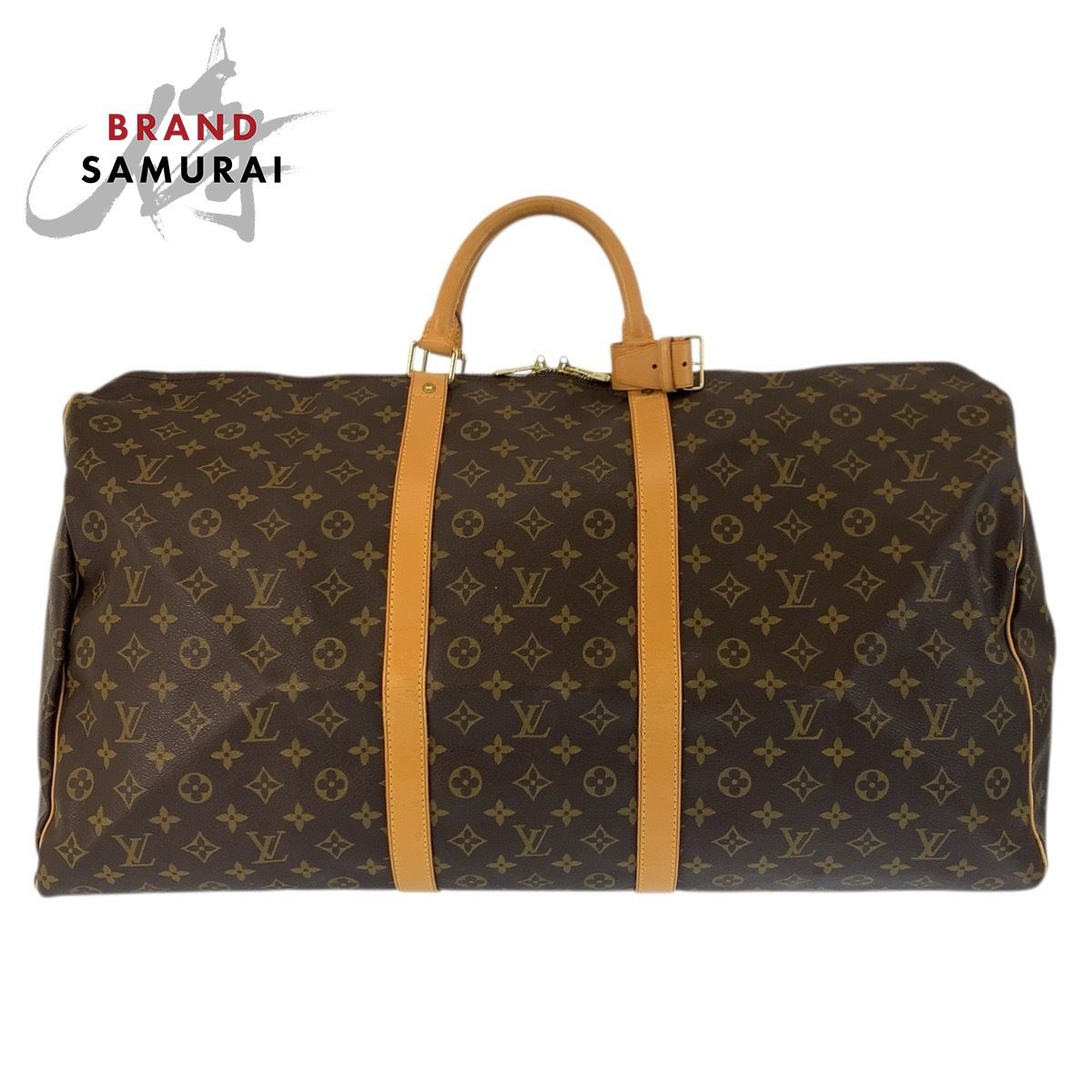 美品 LOUIS VUITTON ルイヴィトン モノグラム キーポル60 ブラウン ゴールド金具 M41422 ボストンバッグ ハンドバッグ レディース 601469【中古】