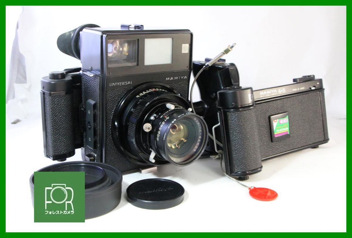【動作保証・点検済】良品■MAMIYA UNIVERSAL+ MAMIYA-SEKOR 100mm F3.5■■シャッター全速完動■6229