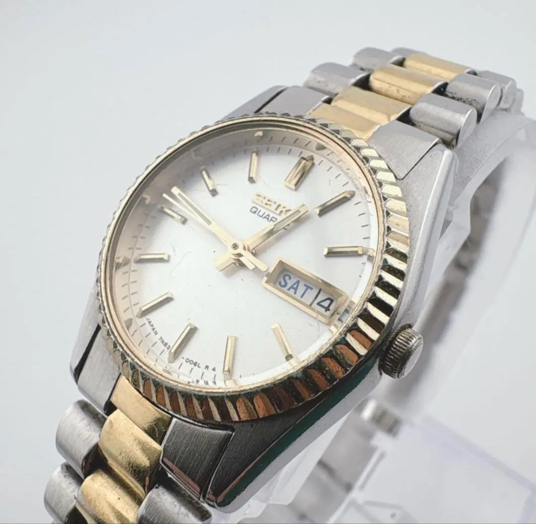 SEIKO セイコー クォーツ 7N83-0040 デイデイト コンビ 腕時計