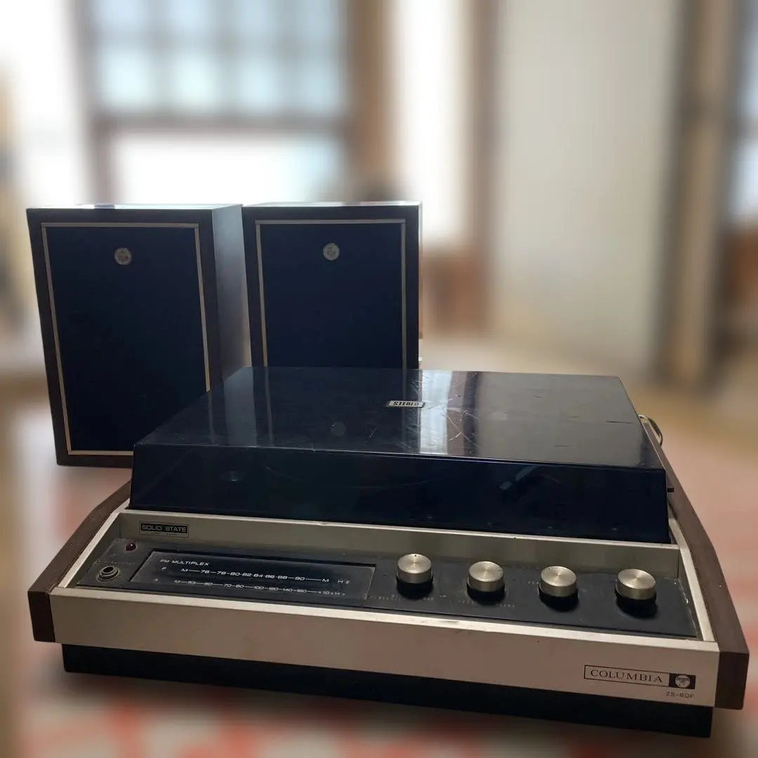 ジャンク　COLUMBIA レコードプレーヤー2S-60F ビンテージ　レトロ