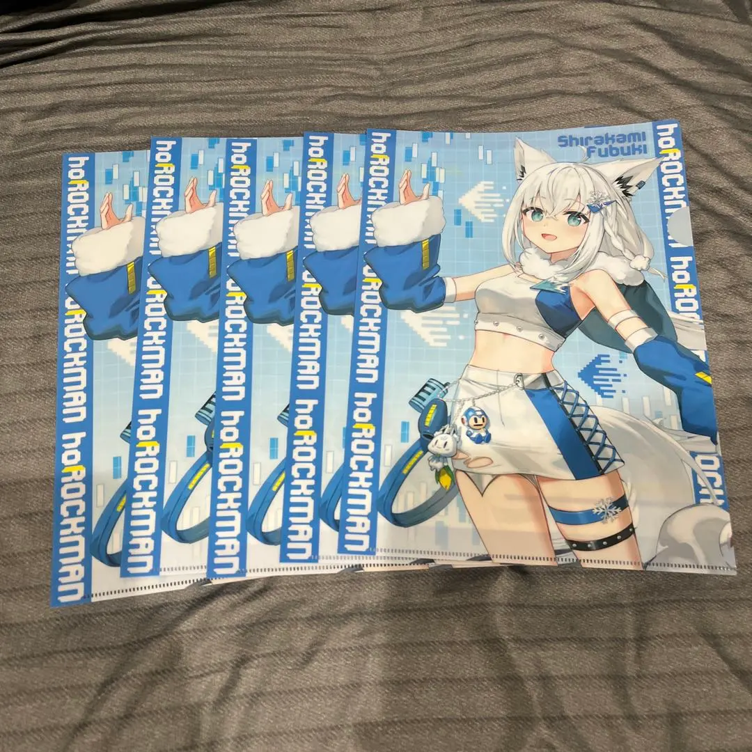 カプコン限定　ホロライブ　ロックマン　ノベルティクリアファイル　4種類21セット