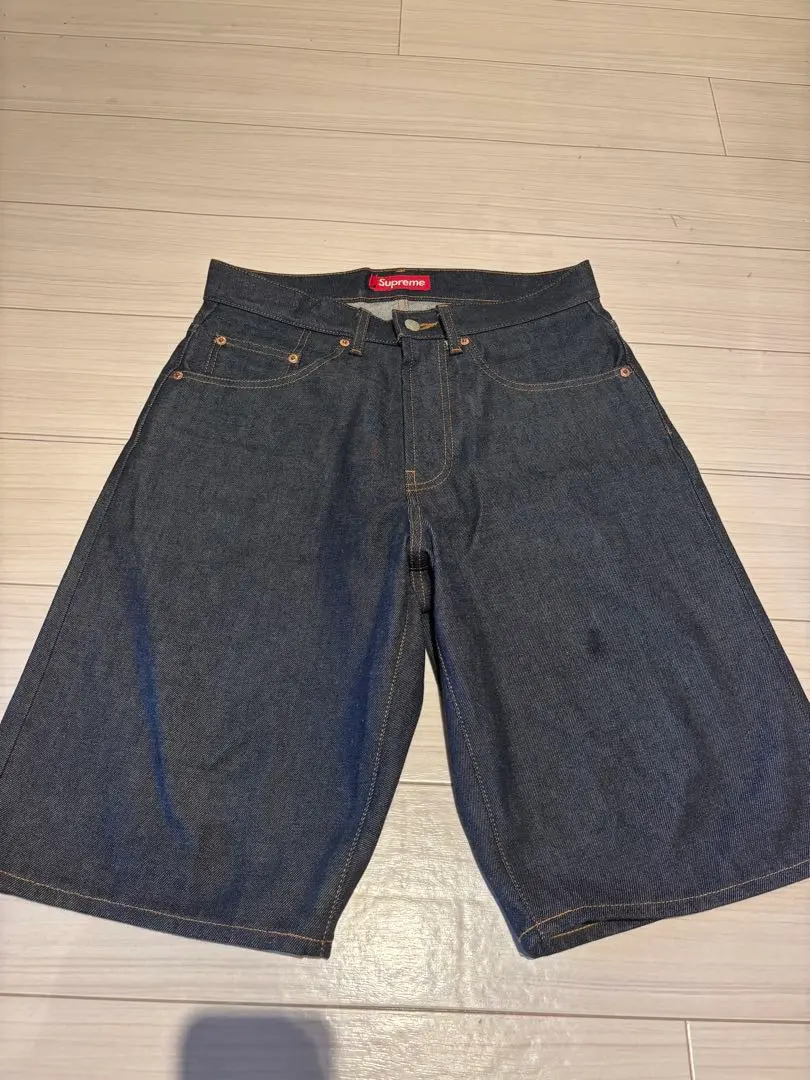 supreme Rigid Baggy Selvedge Denim Short