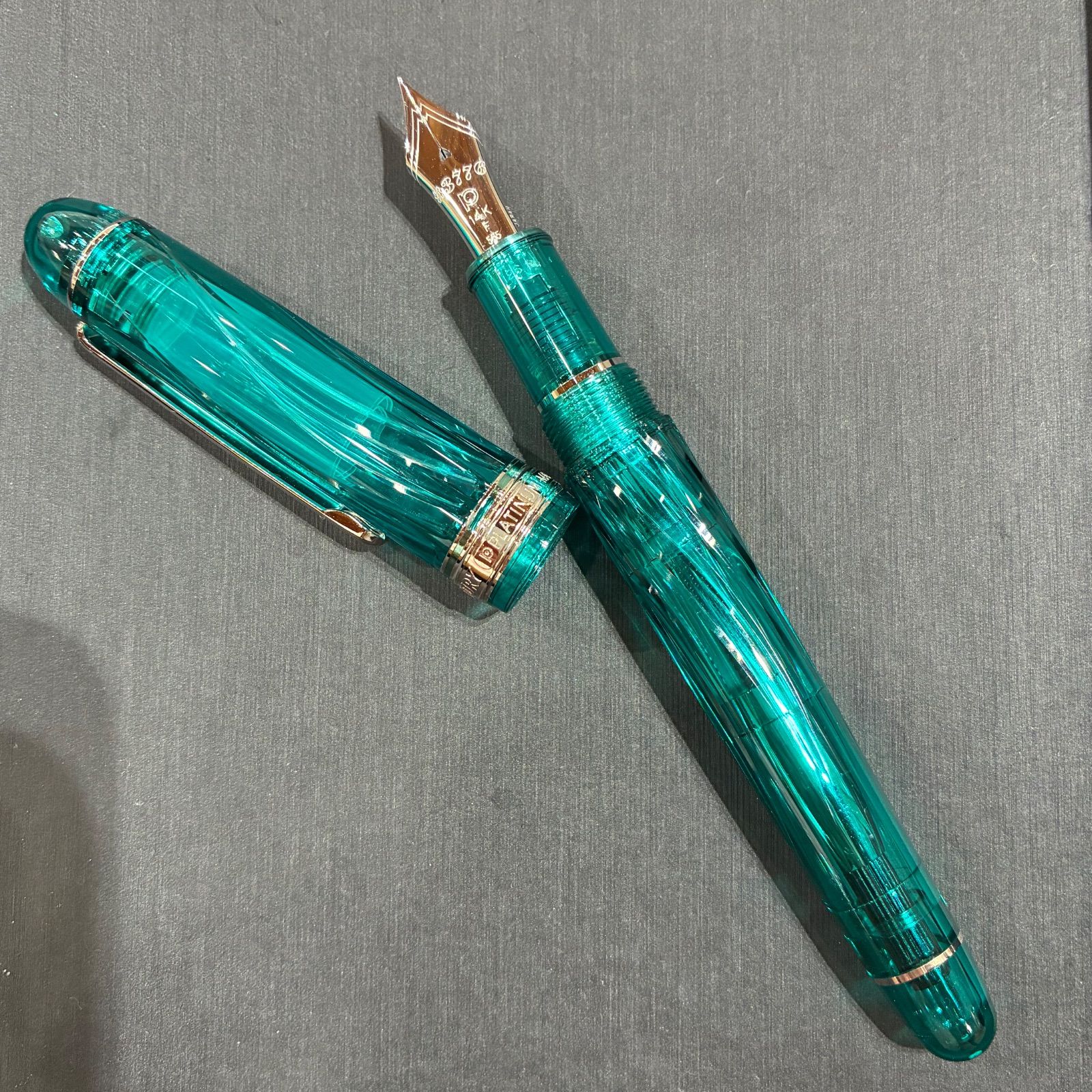 【限定2500本・極美品】プラチナ万年筆 #3776 センチュリー 富士旬景 薫風