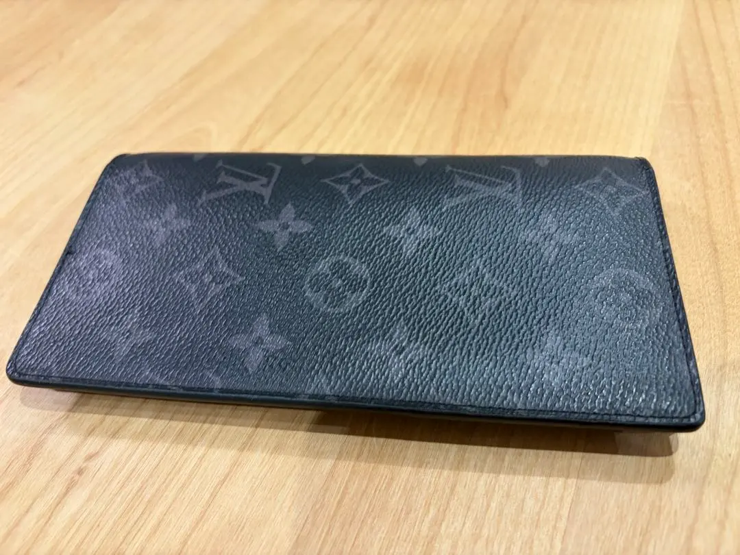 美品 Louis Vuitton ブラザ モノグラム・エクリプス 長財布 正規品