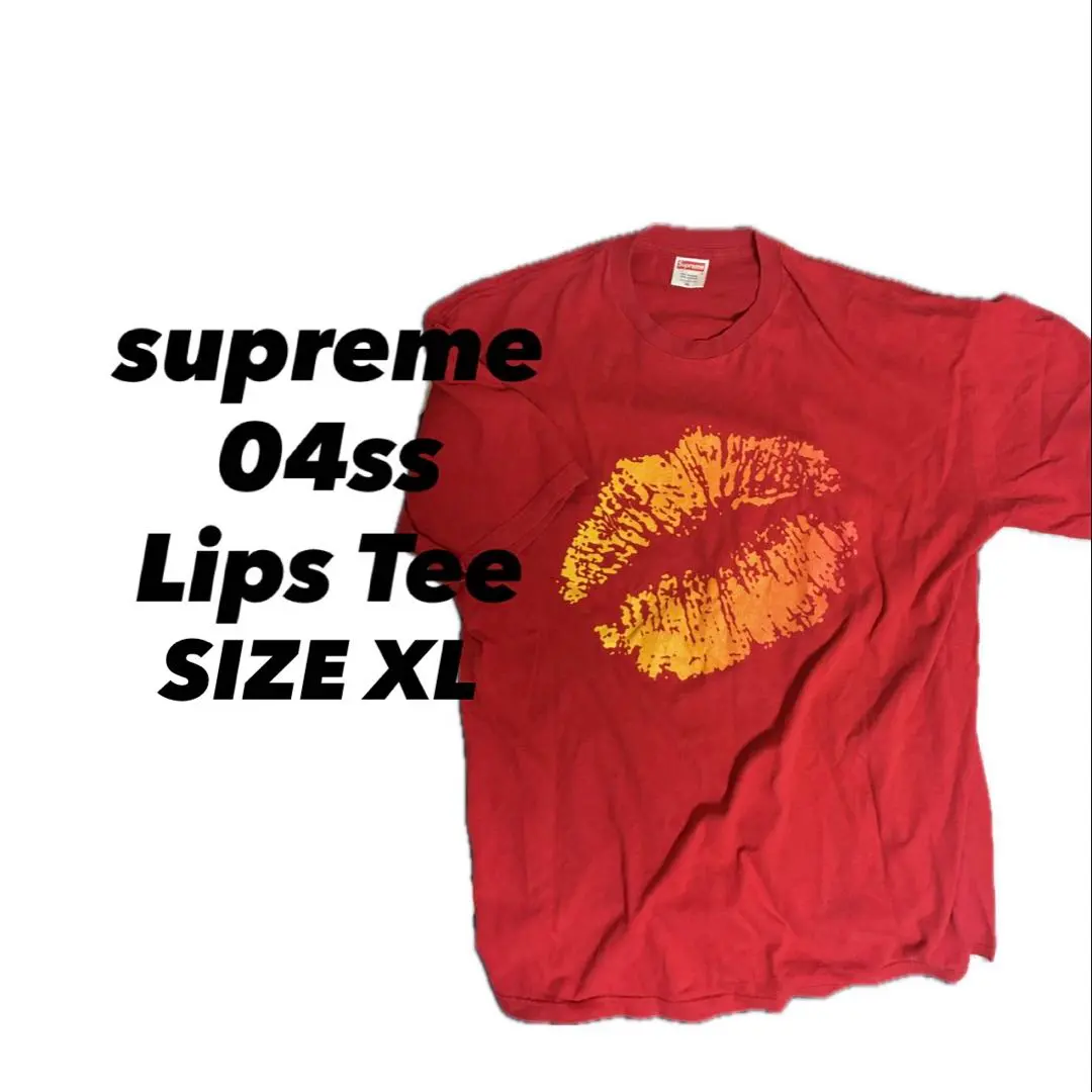 Supreme ‘Lips Tee’TシャツKiss Mark 赤 レッド XL