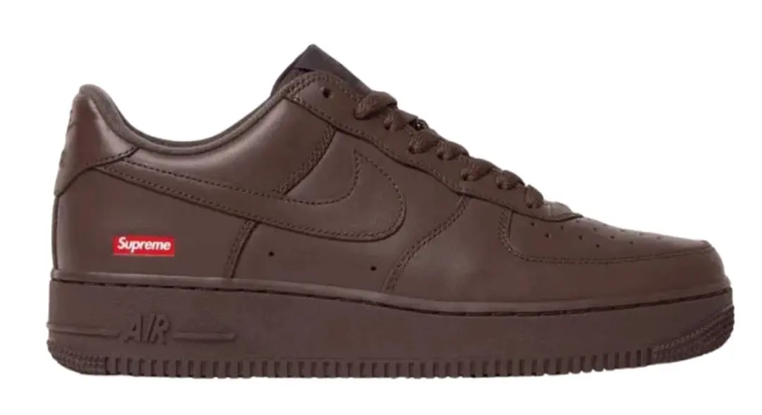 Nike Air Force 1 Supreme ブラウン