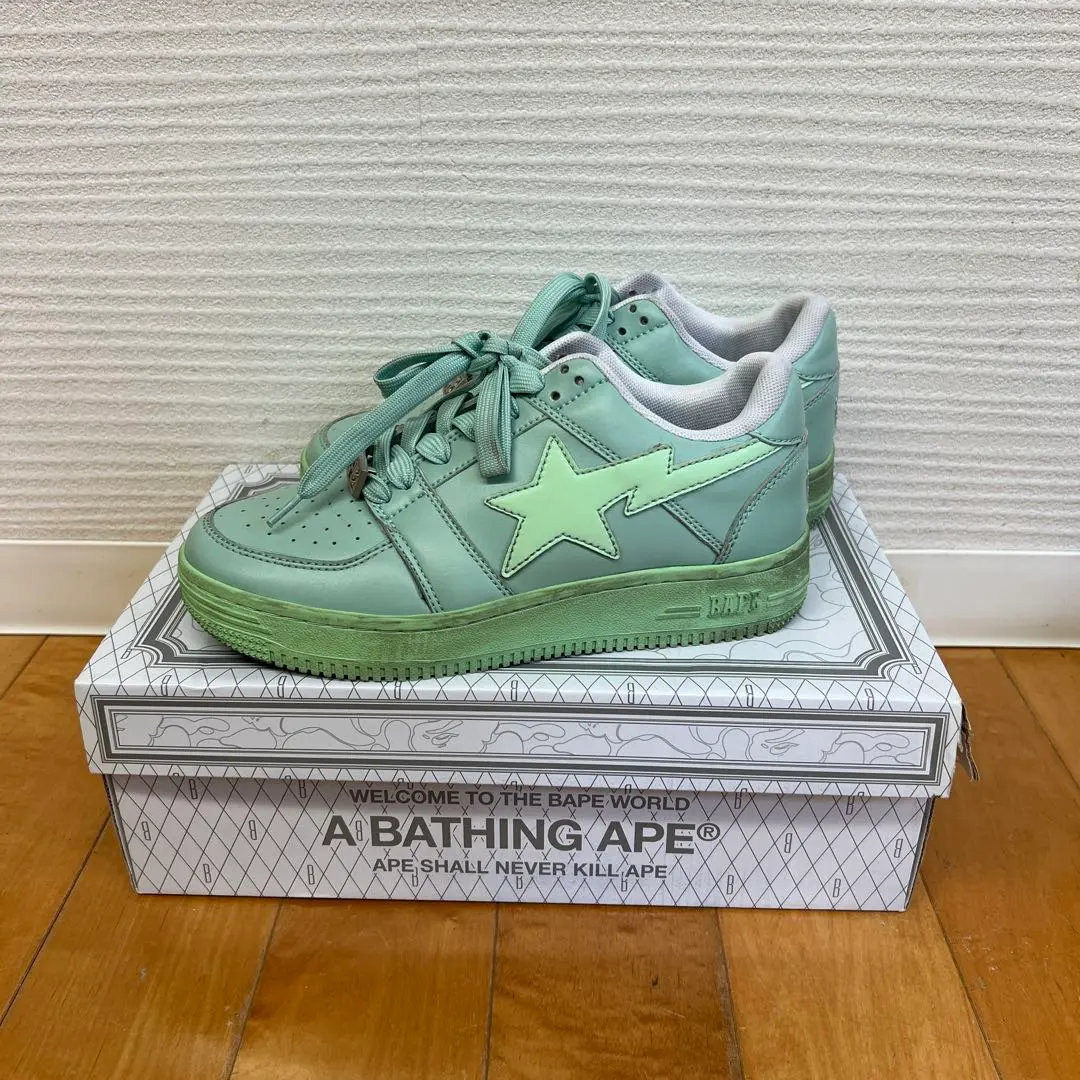 A BATHING APE /BAPESTA ミントグリーン 5.5