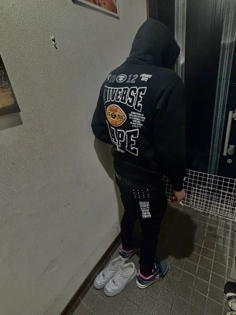 AAPE 2012年モデル 黒フードパーカー