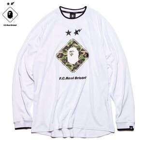 Bape 19SS FCRB A BATHING APE f.c real bristol SOPHNET BAPE LS EMBLEM TEE T M