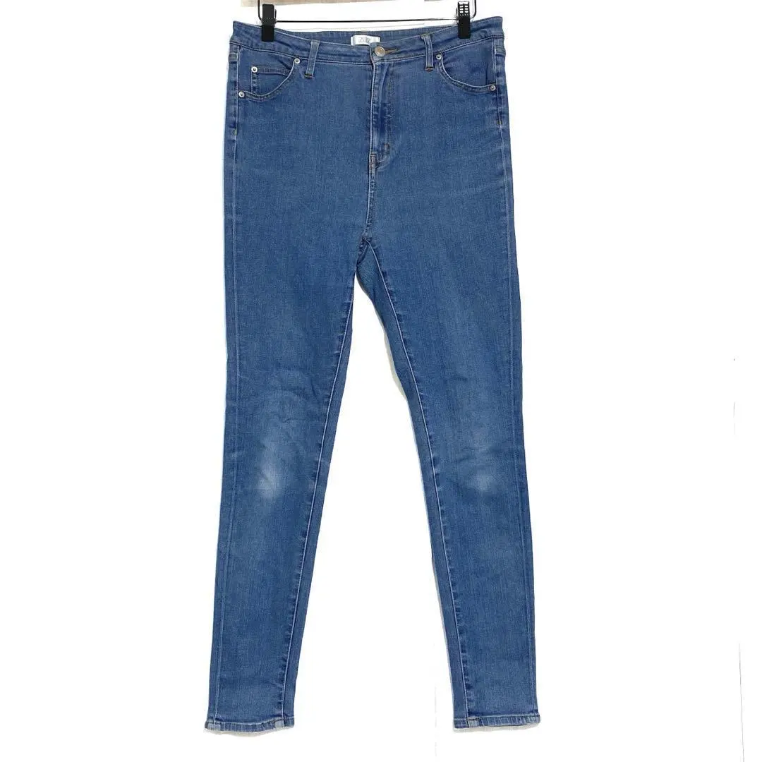 ローリーズファーム　ストレッチ スキニーデニム　青　L