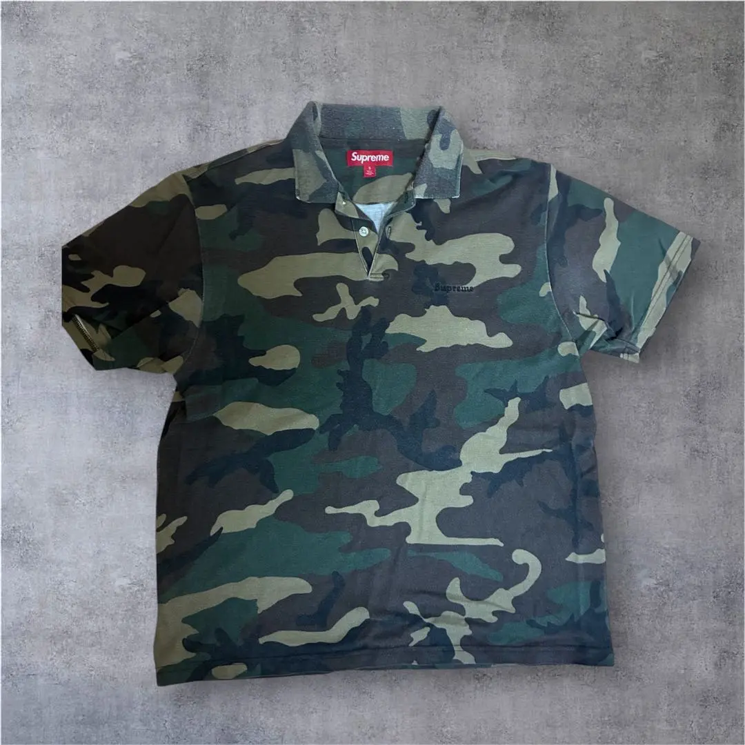 希少‼️Supreme 迷彩柄 カモ柄 ポロシャツ Sサイズ