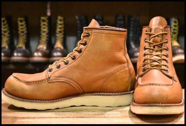 【8D 良品 13年】レッドウィング 875 アイリッシュセッター 茶 オロイジナル モックトゥ レースアップ 編み上げ ブーツ redwing HOPESMORE【GA540】