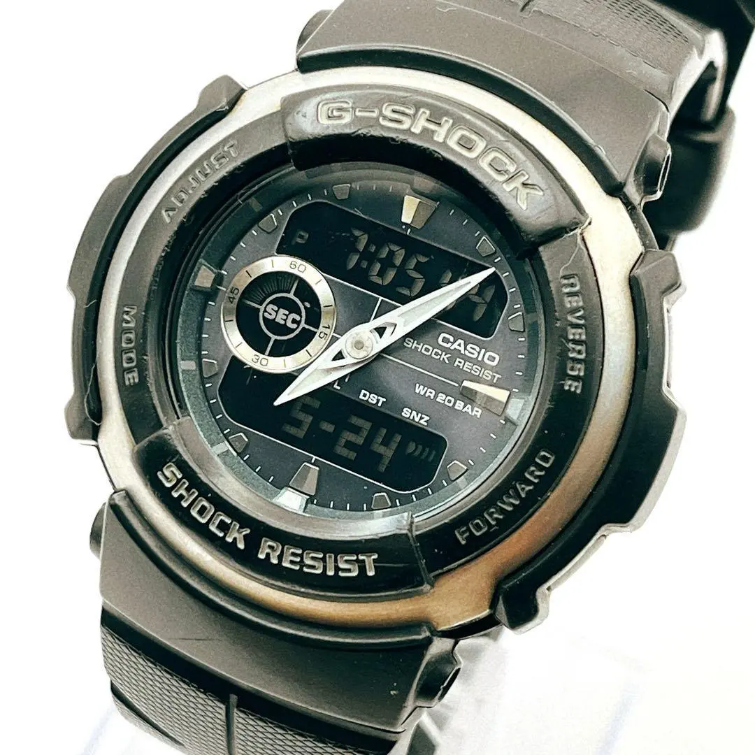 CASIO G-SHOCK G-300 アナデジ メンズ腕時計 稼働品 黒