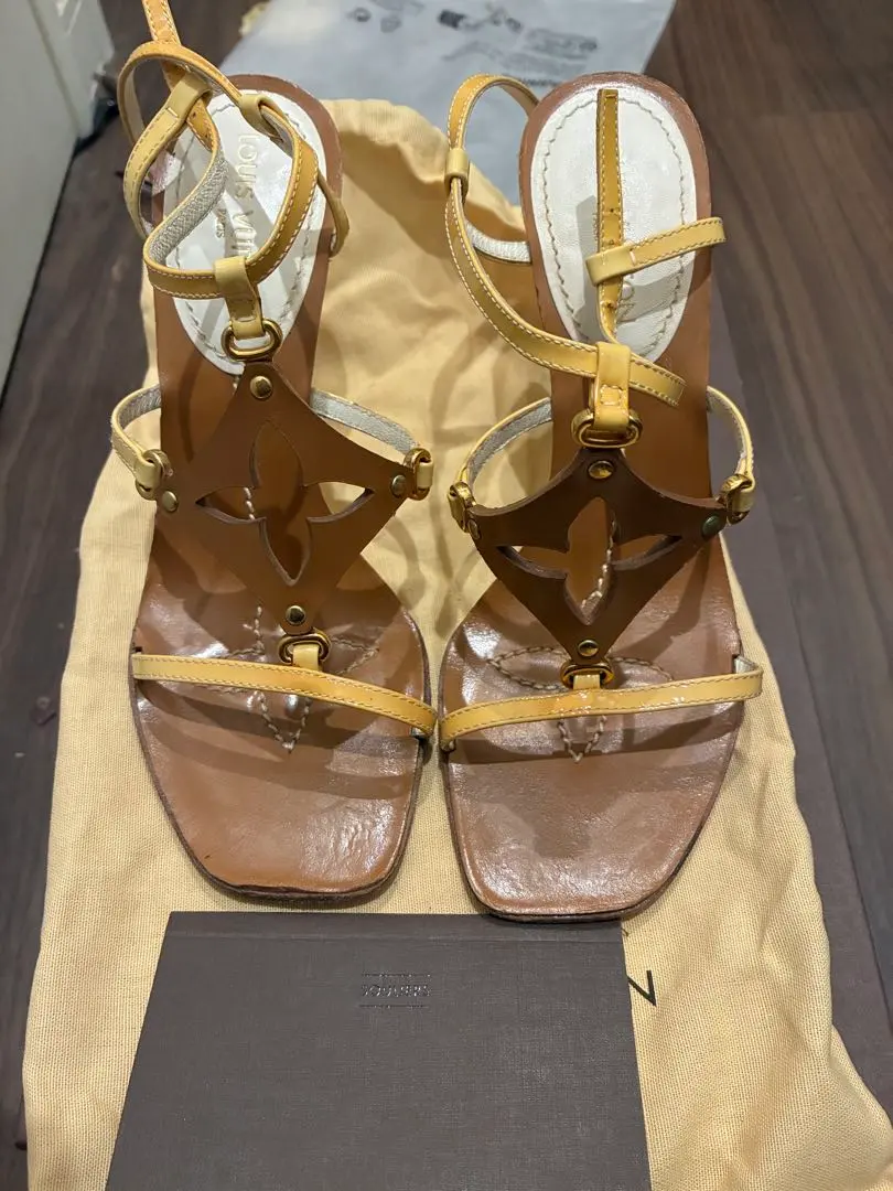 LOUIS VUITTON サンダルモノグラムフラワー ウェッジソール