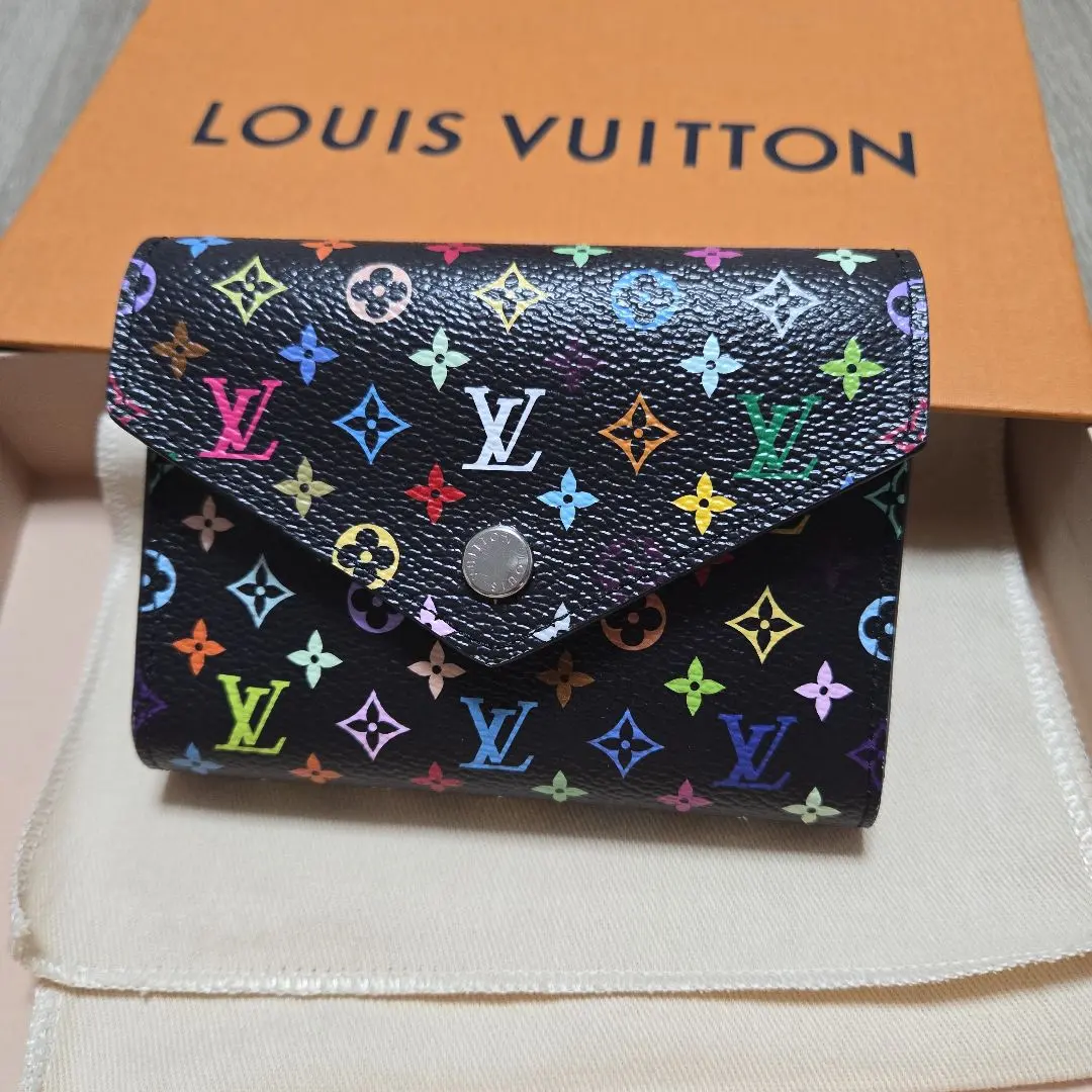 LOUIS VUITTON モノグラム・マルチカラー 三つ折り財布