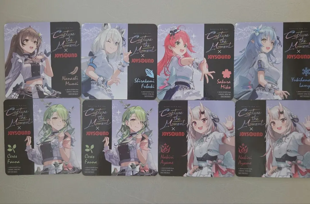 ホロライブ JOYSOUND コラボ コースター 8枚セット