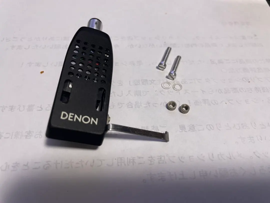 DENON レコードプレーヤー用 ヘッドシェル カートリッジDL-103付きです