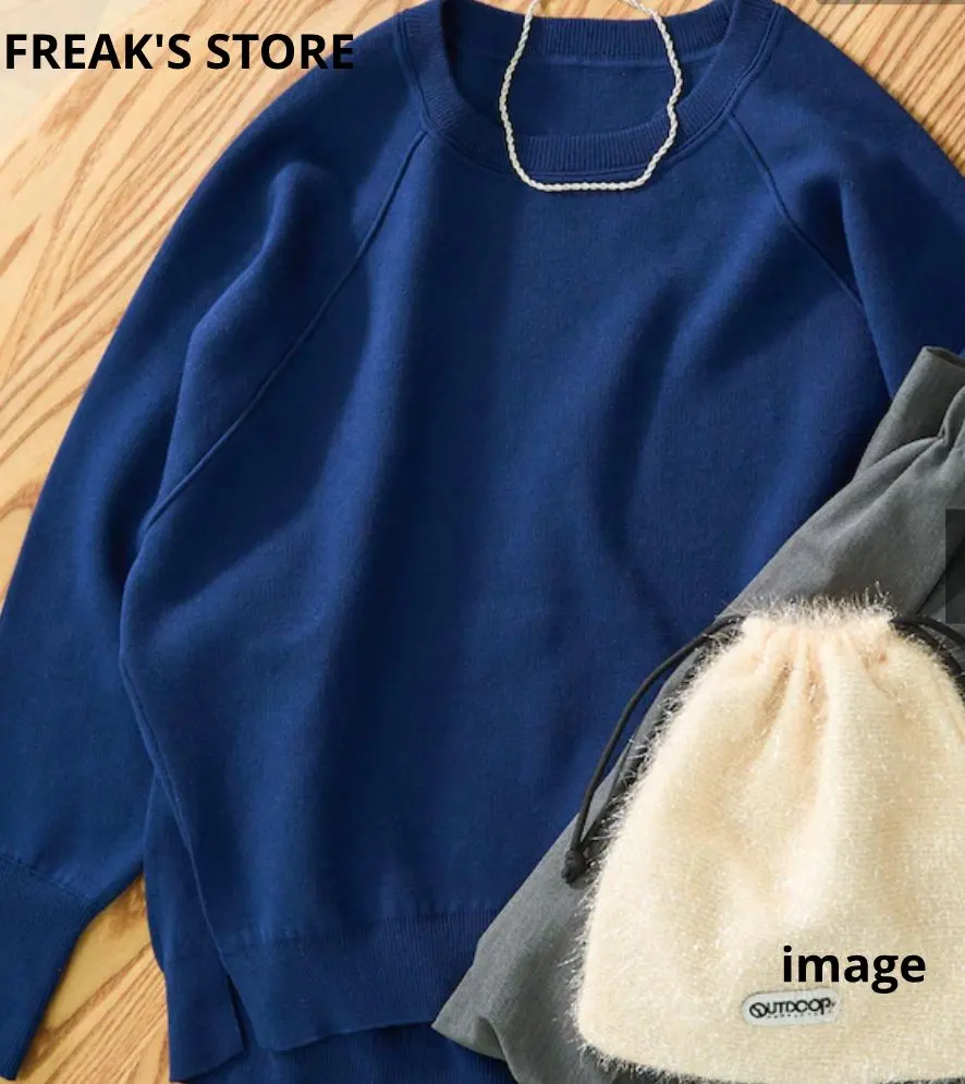 FREAK'S STORE ネイビー 綿ニット