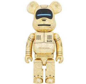 BE@RBRICK A BATHING APE SORAYAMA BABY MILO BERBRICK 1000 GOLD