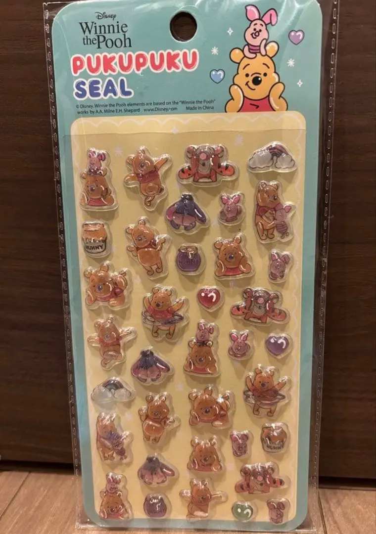 【国内正規品】くまのプーさん　ぷくぷくシール　ディズニー