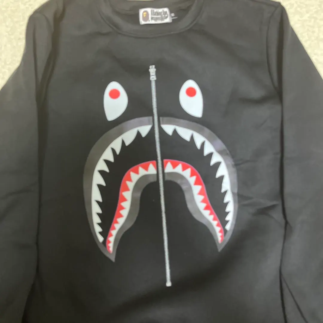 A Bathing Ape シャーク スウェット ブラック M
