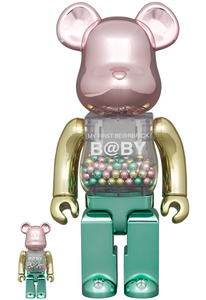 BE@RBRICK MY FIRST BERBRICK BBY 1st COLOR CHROME Ver. 100 400 CHIAKI MEDICOM TOY PLUS