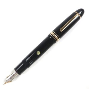美品▼MONTBLANC モンブラン マイスターシュテュック 149 ペン先14K Fニブ ホワイトスター 万年筆 ブラック ゴールド ケース付 ドイツ製