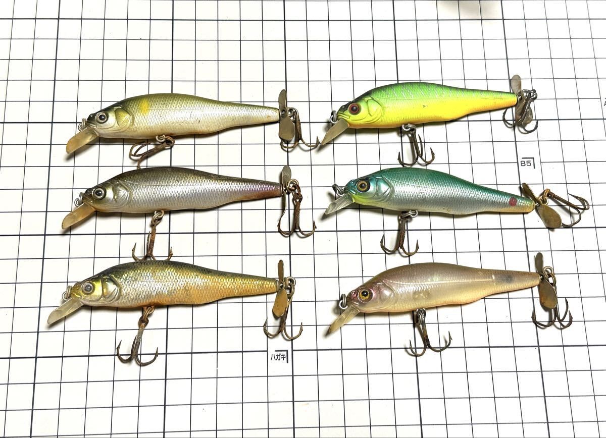 未使用 MEGABASS メガバス ハード ルアー 6点セット PROP DARTER 80 プロップ ダーター トップウォーター バス フィッシング 釣り 釣具 伊東 ito