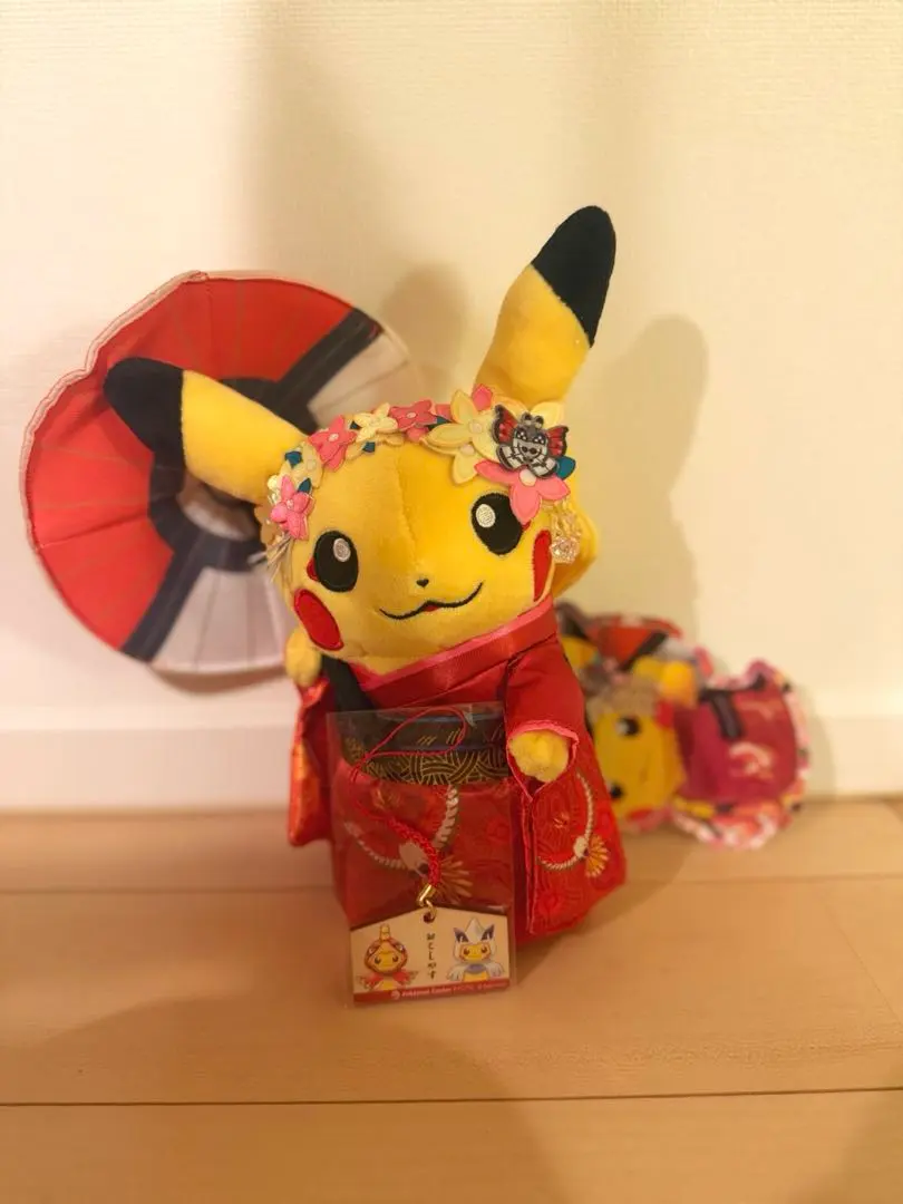ポケモンセンター限定　ピカチュウ　舞妓さん　ぬいぐるみ　京都限定　ポケモン