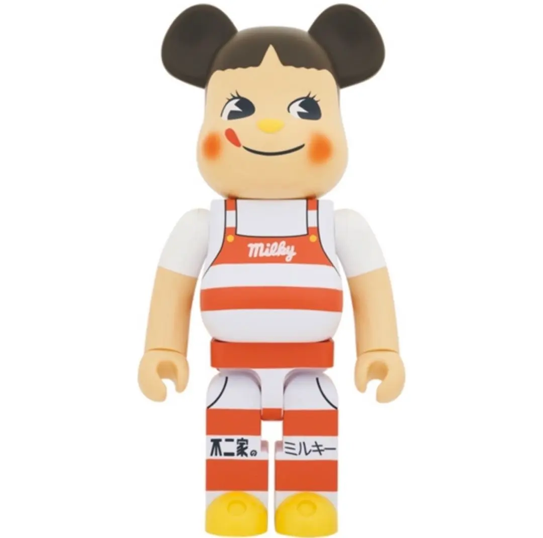 ベアブリック　ペコちゃん ミルキー三角帽子デザイン 1000％