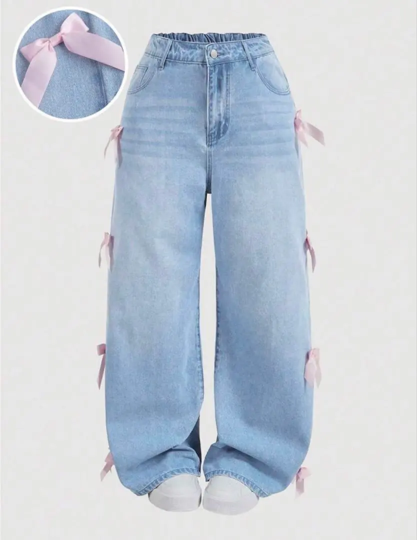 SHEIN MOD MOD ワイドブルージーンズ