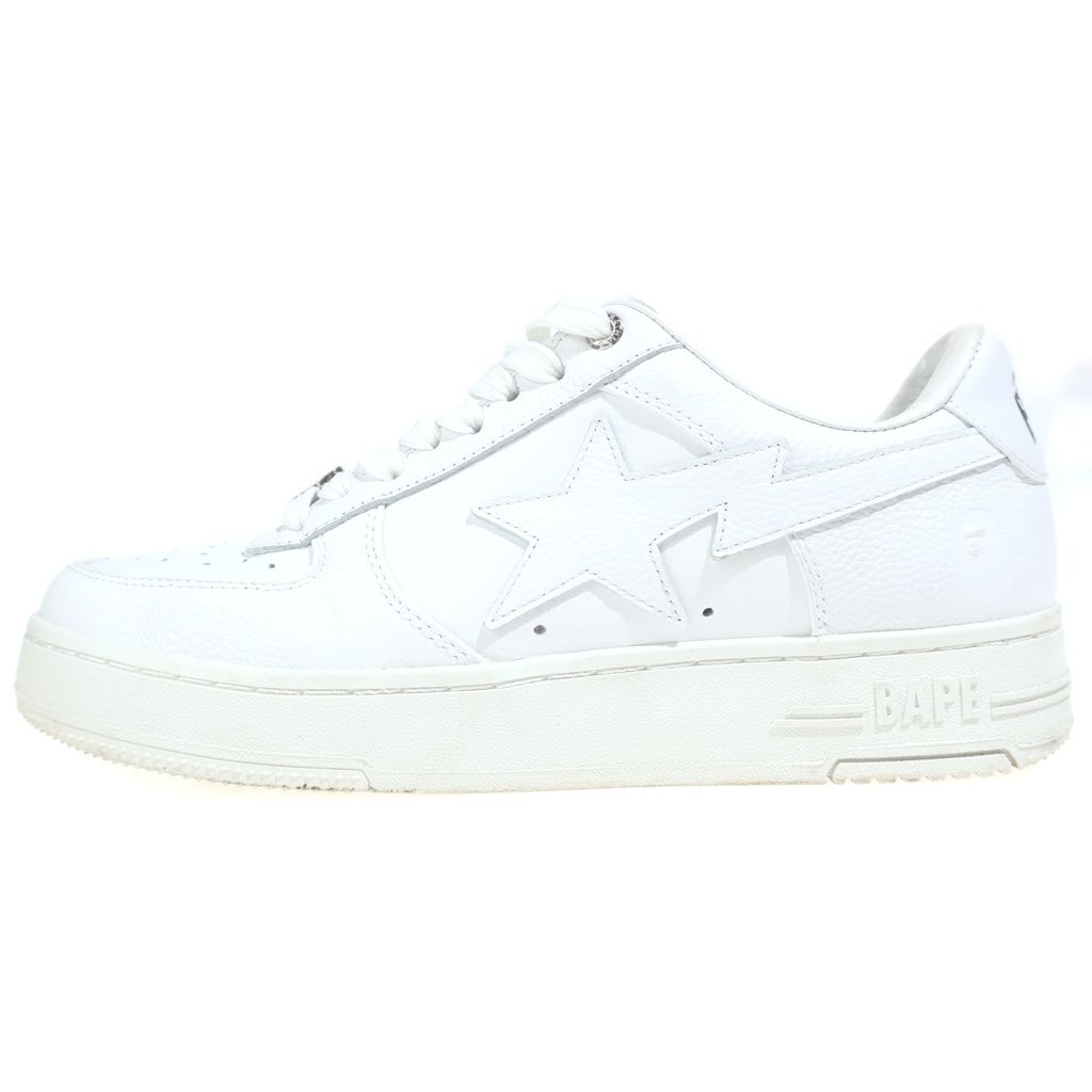 A BATHING APE (アベイシングエイプ) BAPE STA 1K70191334 ベイプスタ ローカットスニーカー ホワイト US9/27.0cm