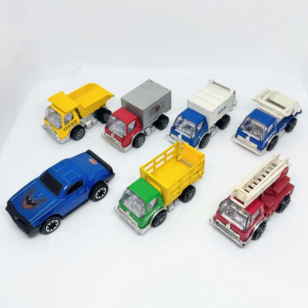トンカ 日本製 ミニカー ファイアバード トラック ダンプ はしご車 ゴミ収集車