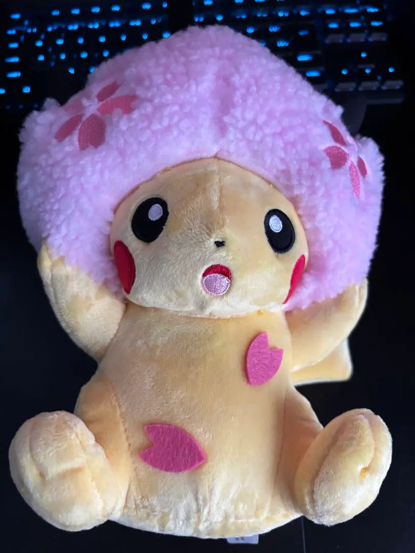 ポケモンセンター トウキョーDX限定 桜アフロのピカチュウ ぬいぐるみ