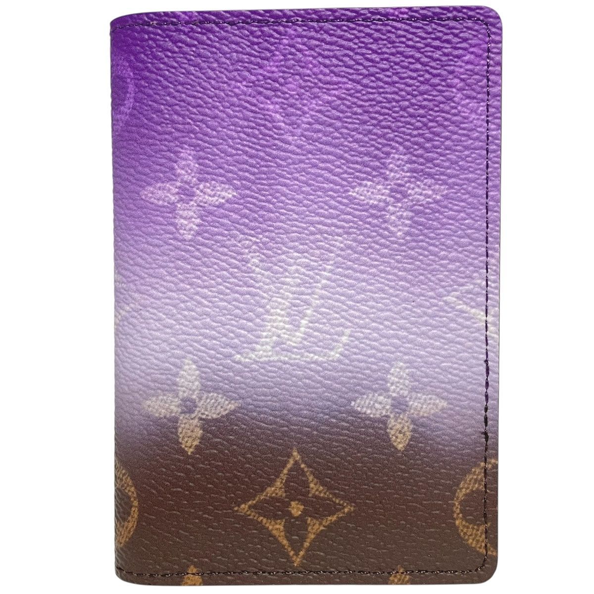 【中古】 LOUIS VUITTON ルイ・ヴィトン オーガナイザー ドゥポッシュ M28005 モノグラム・ピグメント ヴィオレ パープル グラデーション カードケース カードホルダー 名刺入れ 26008481 RS