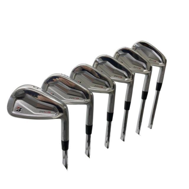 【中古】 ブリヂストン BRIDGESTONE 241CB 6S アイアンセット IR 純正特注シャフト (フレックスS) メンズ 男性用 右利き 右用 Cランク ゴルフクラブ