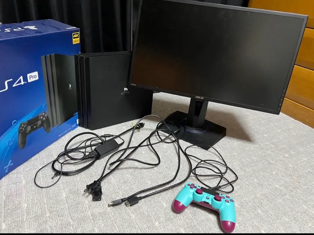 PlayStation 4 Pro 本体 モニター ソフト8本セット