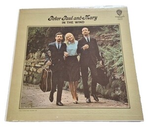 Discos de vinilo japoneses vintage In The Wind by Peter Paul And Mary Vintage VG LP W1507 MONO 1963