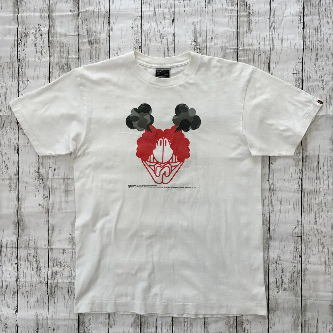 A BATHING APE BAPESTA ベイプスタ プロレスリング Tシャツ