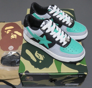 BAPE STA A BATHING APE BAPE STA Low Grey Green 23cm US5