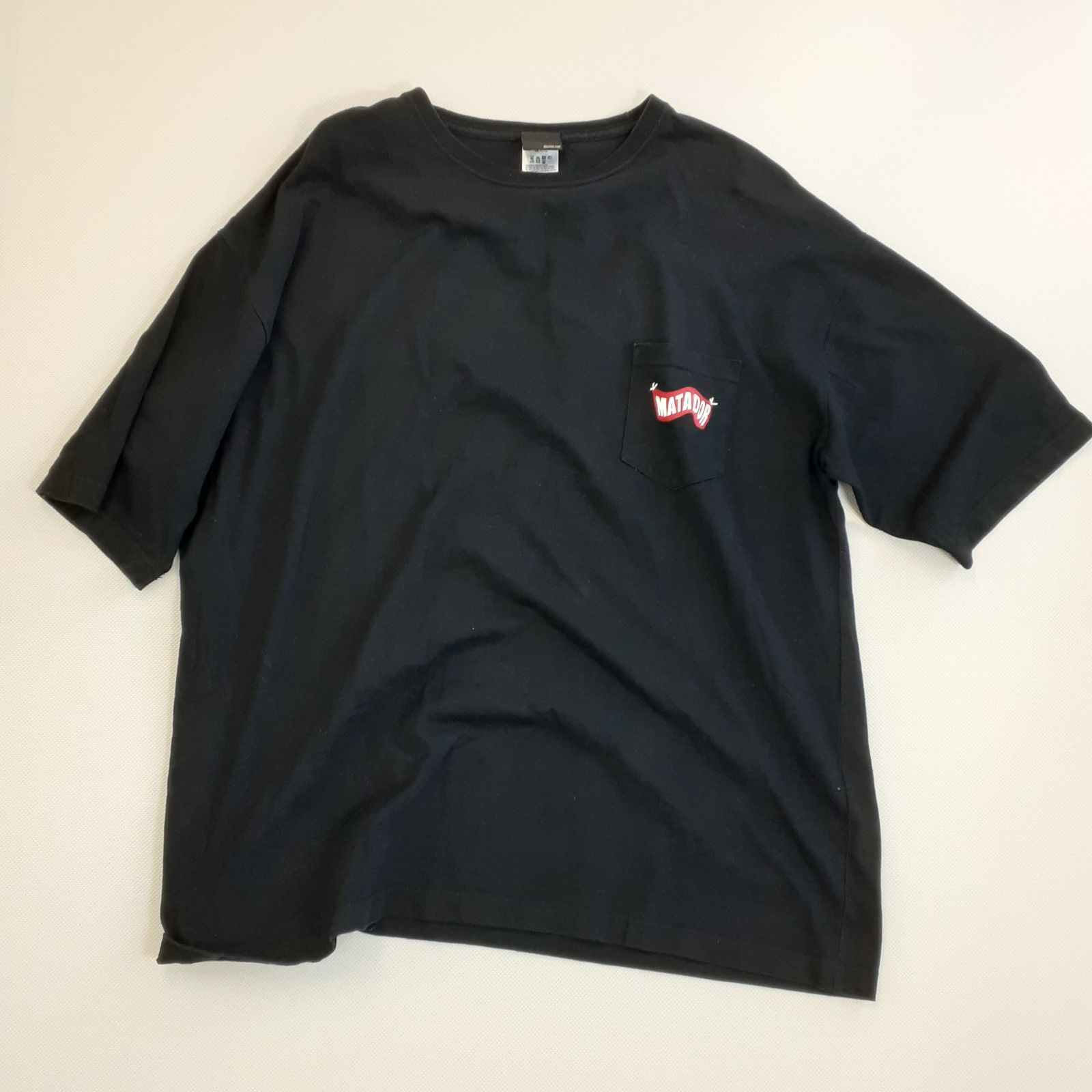 【激レア限定品】L Matador Records Tシャツ ジェフマハンナ BEATINK マタドールレコーズ レコード レーベル バンドT ロックT インディーズオルタナ ポケT ビンテージブラック 5008-01