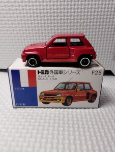 Tomica F25 5 TOMY TOMICA RENAULT TURBO